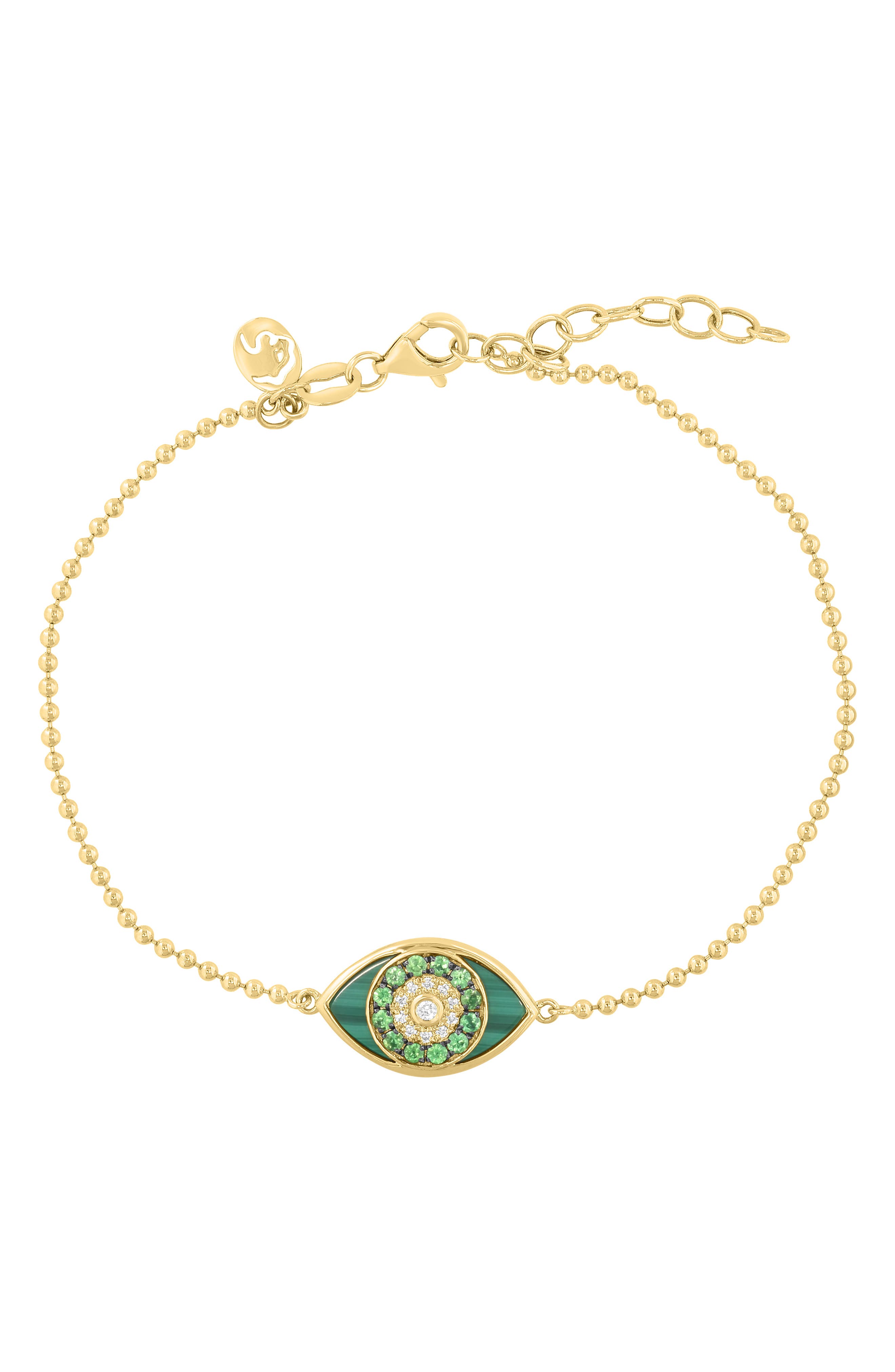 EFFY Semiprecious Stone & Diamond Evil Eye Bracelet