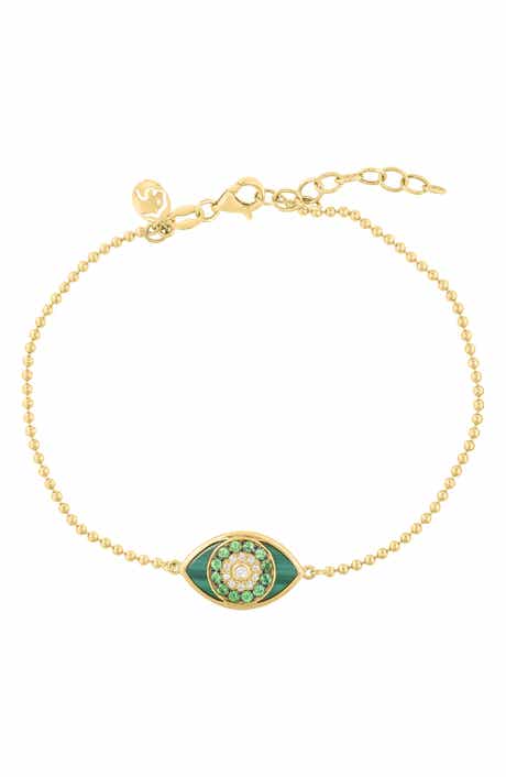 EFFY Semiprecious Stone & Diamond Evil Eye Bracelet