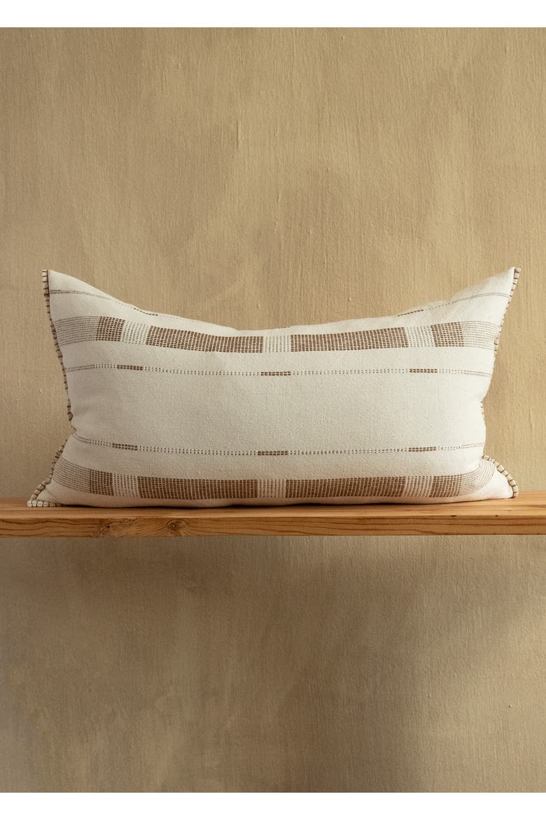 Fulcrum Oversized Cotton Lumbar Pillow - Cover Only, Alternate, color, Patina
