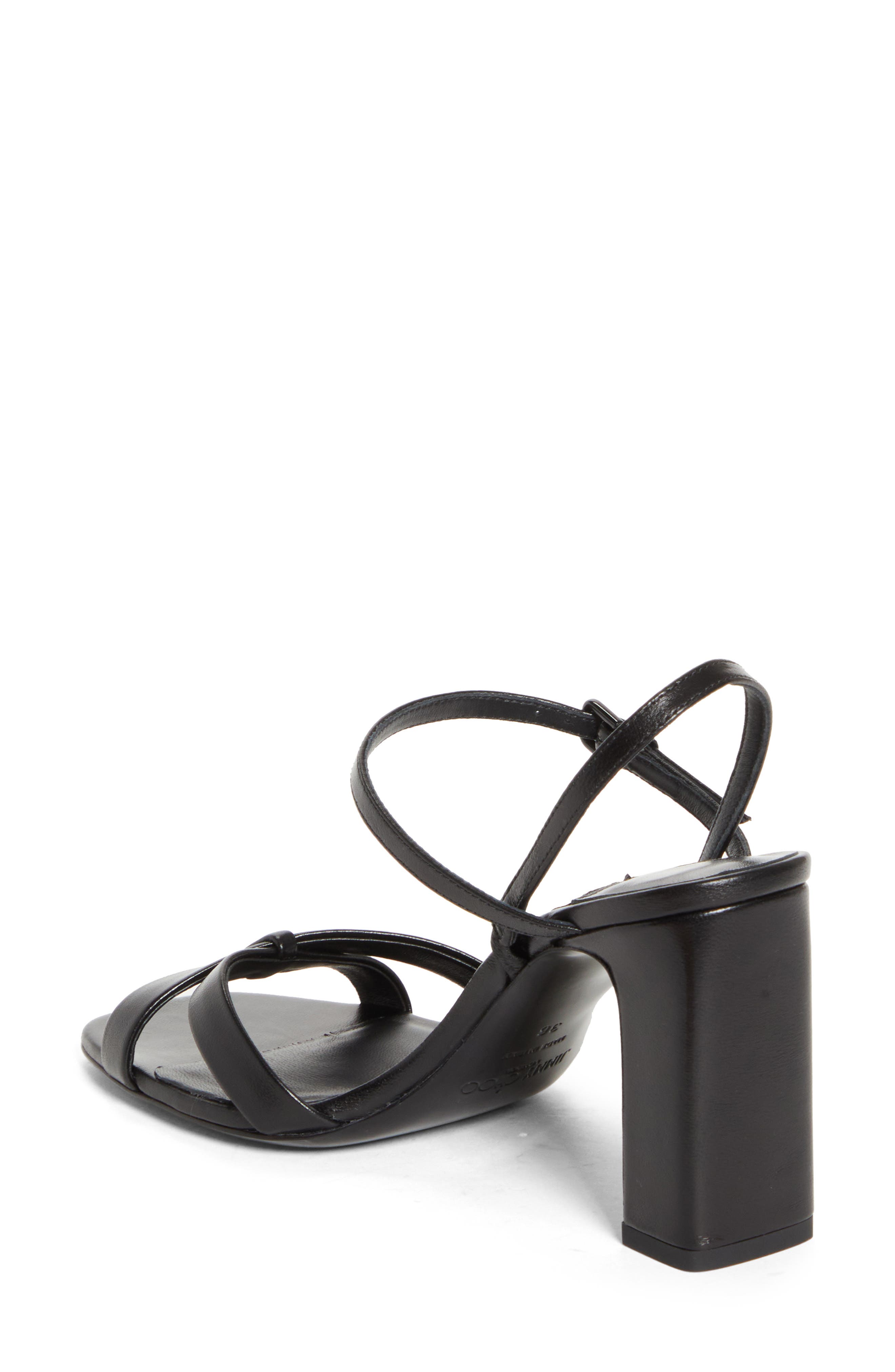 Jimmy Choo Elsy Block Heel Sandal, Alternate, color, Black