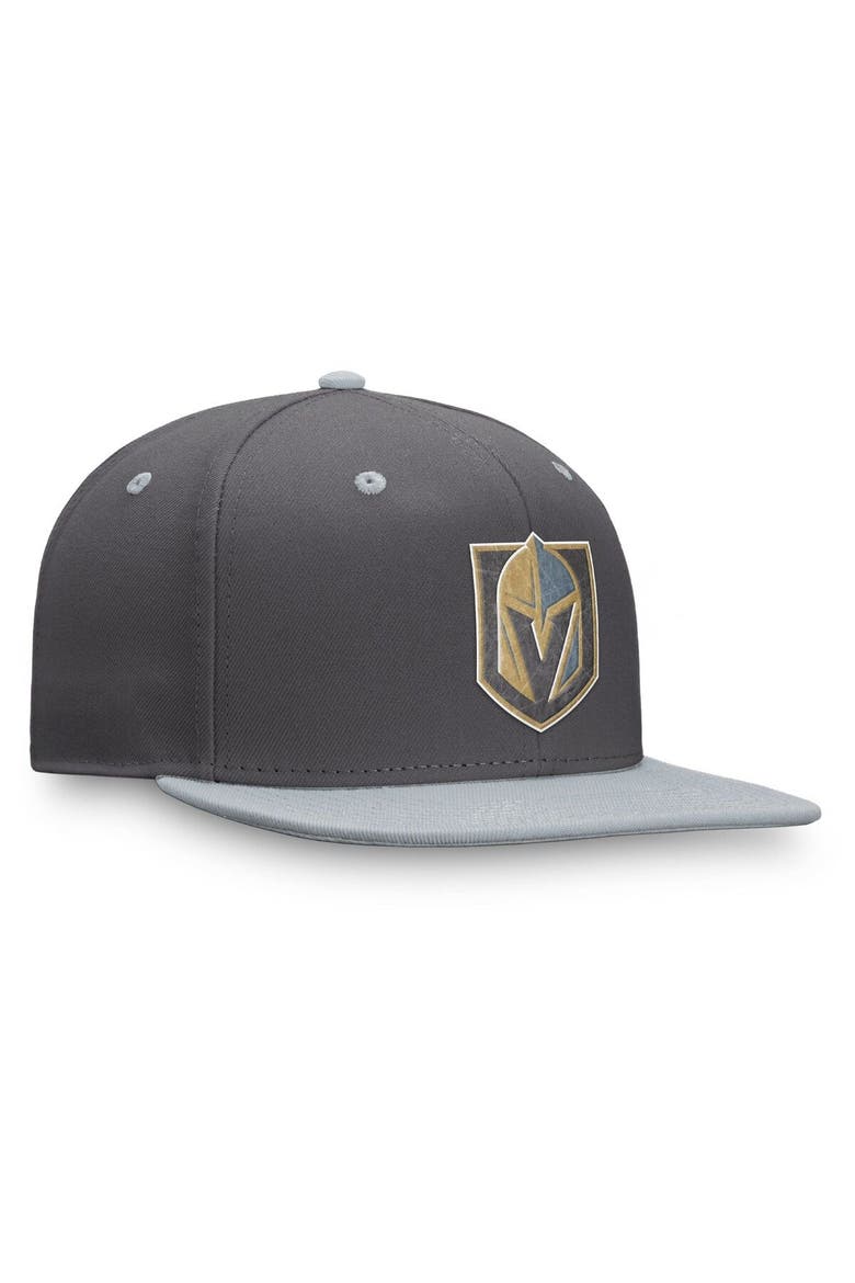 Men's Fanatics Branded Charcoal/Gray Vegas Golden Knights Authentic Pro Home Ice Snapback Hat, Alternate, color, Charcoal