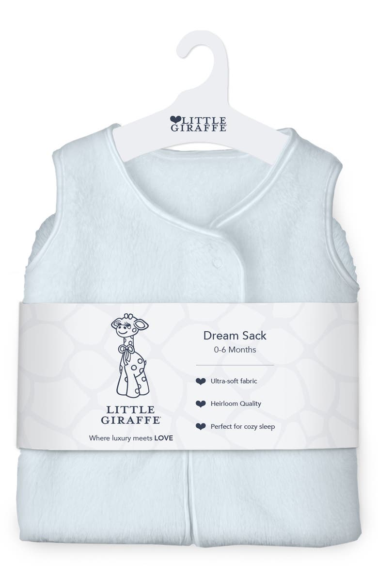 Little Giraffe Fleece Dreamsack, Alternate, color, Blue