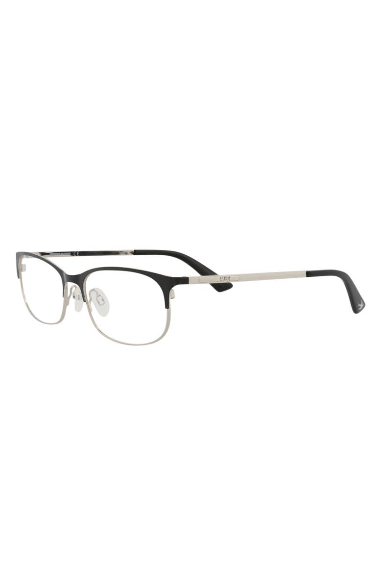 McQueen 53mm Oval Optical Glasses, Alternate, color,