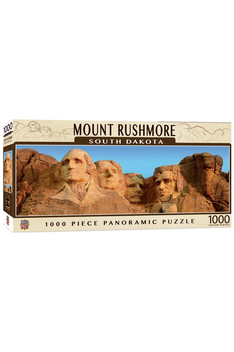 Mount Rushmore 1000pc Panoramic Puzzle, Main, color, Multicolor