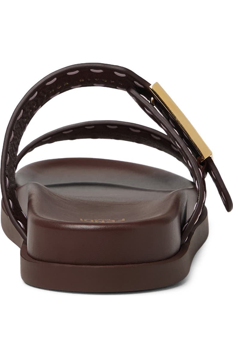 Fendi 'Fendi Feel Slide Sandal, Alternate, color, Mahogany Anemone