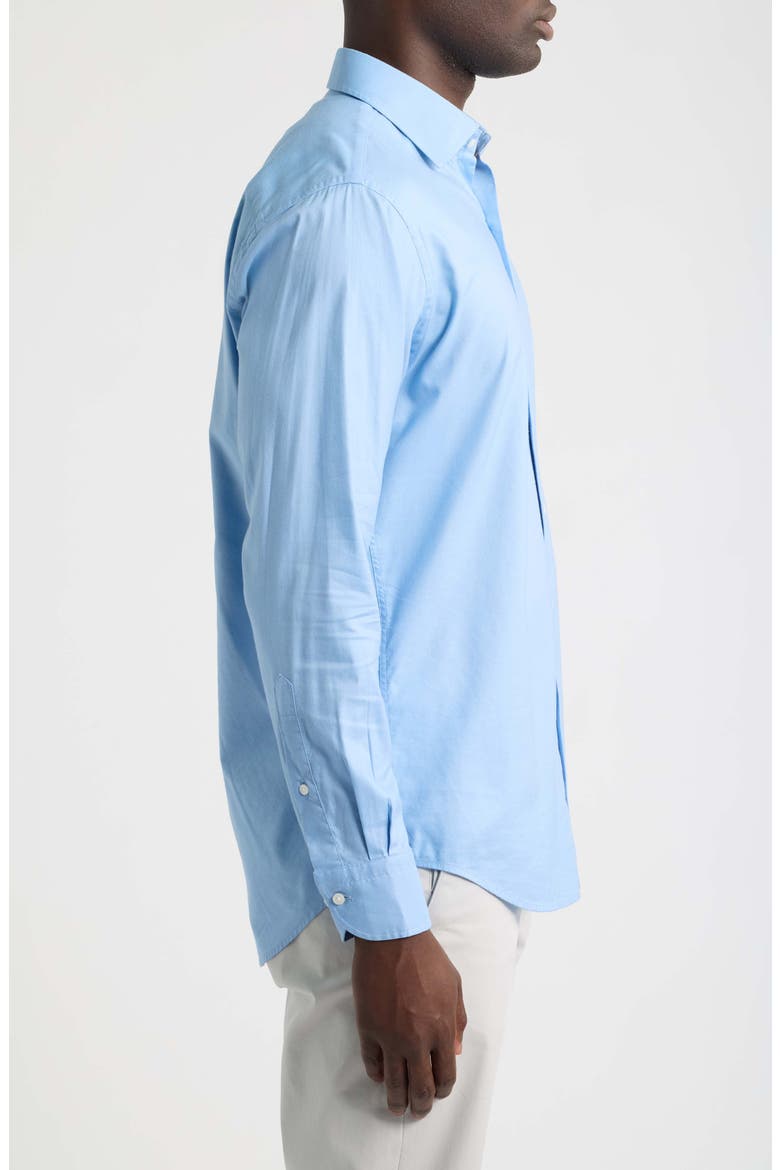Cool Twill Cotton & Modal Sport Shirt, Alternate, color, COTTAGE BLUE
