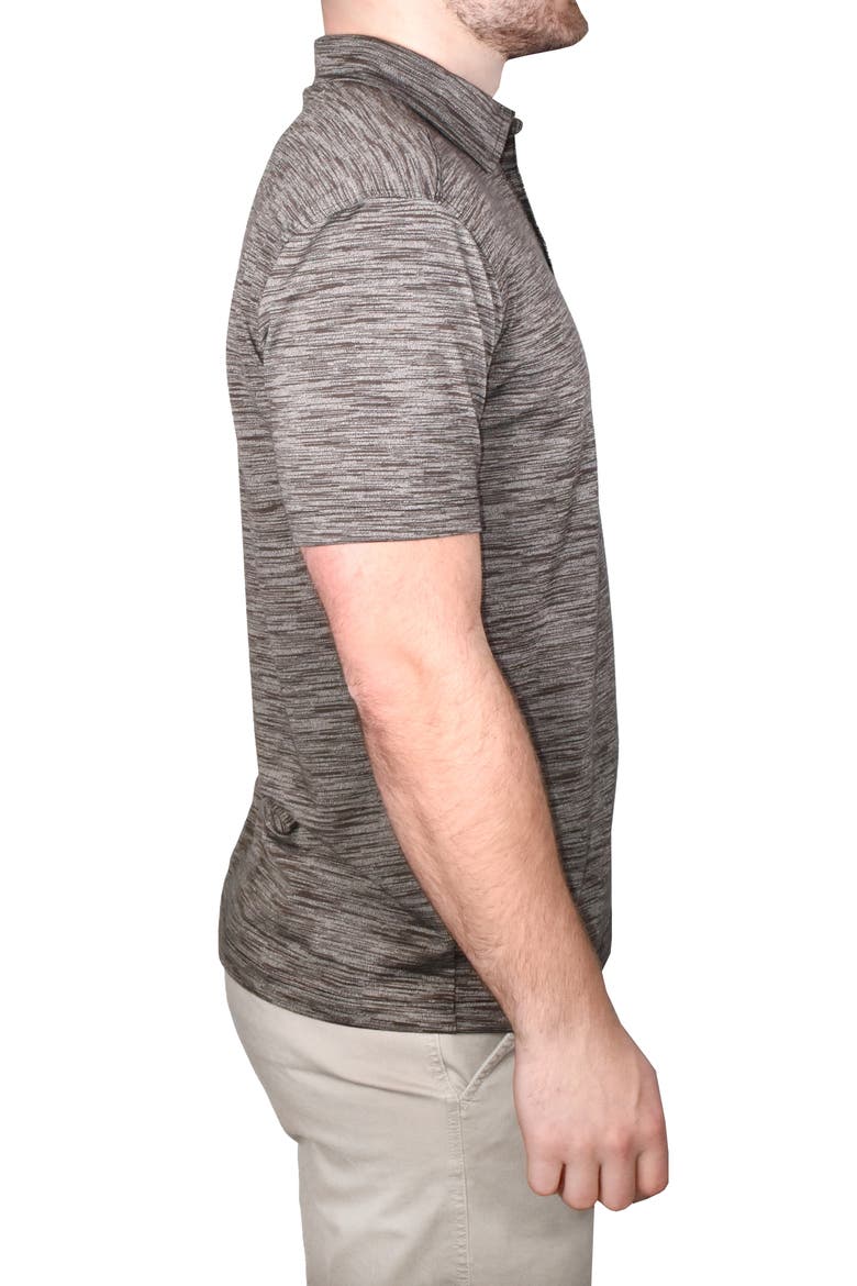 Shadow Dyed Polo, Alternate, color, BEIGE INDIGO DENIM