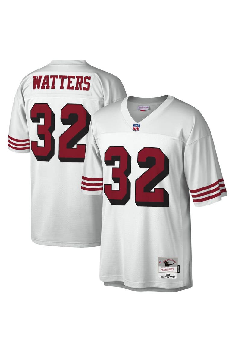 Men's Mitchell & Ness Ricky Watters White San Francisco 49ers Legacy Replica Jersey, Main, color, White