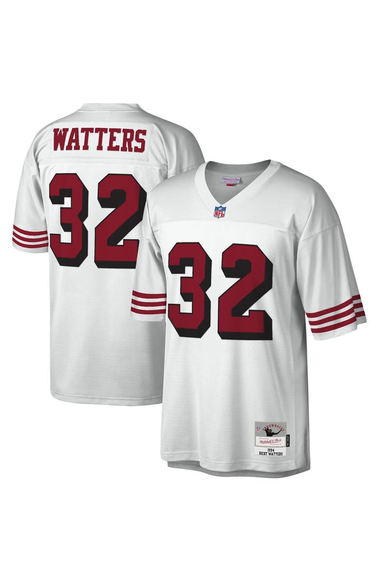 Mitchell & Ness Men's Mitchell & Ness Ricky Watters White San Francisco 49ers Legacy Replica Jersey, Main, color, White