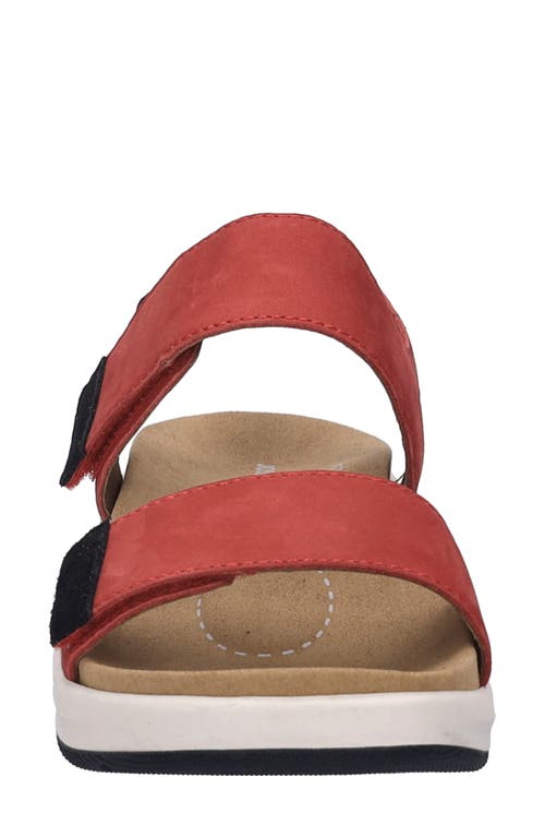 Josef Seibel Estelle Slingback Platform Sandal In Red