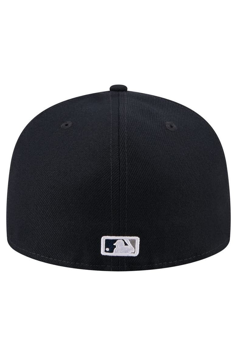 Men's New Era Navy New York Yankees Run Mascot 59FIFTY Fitted Hat, Alternate, color, Navy