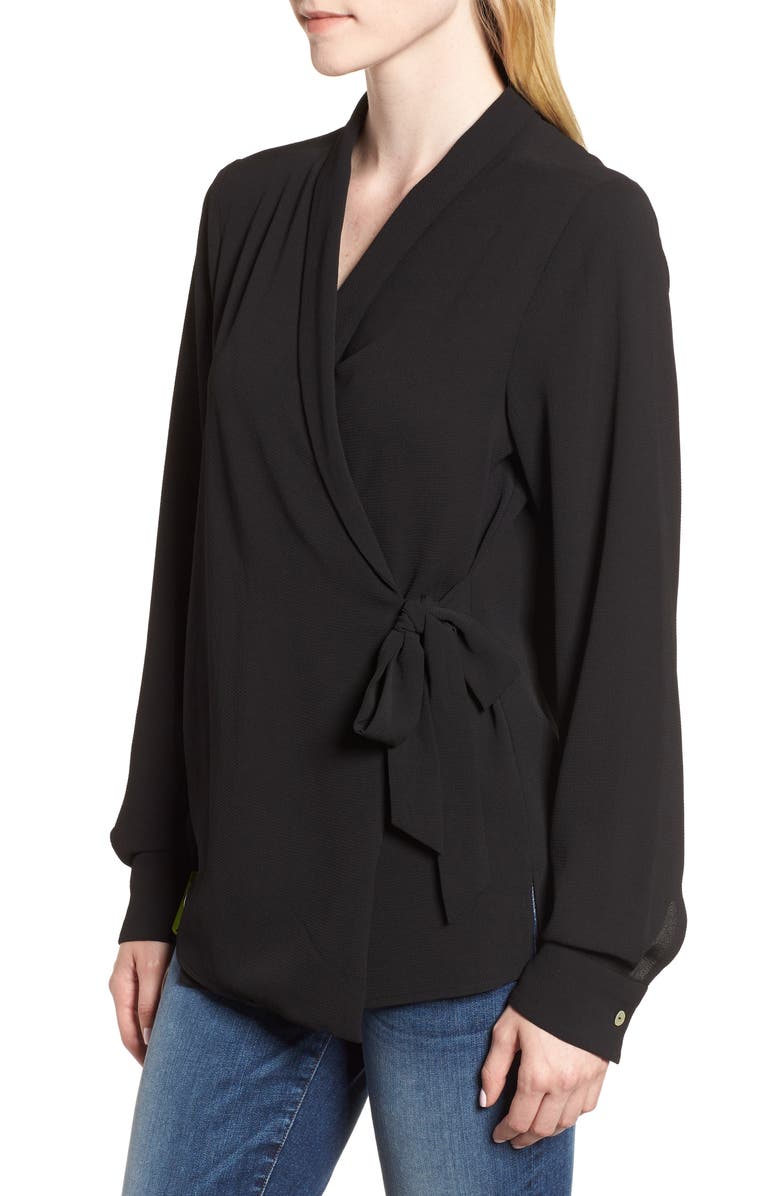 Bobeau Side Tie Wrap Top, Alternate, color,