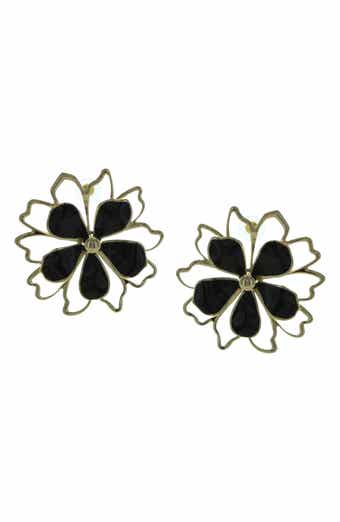 Kalei Oversize Floral Stud Earrings