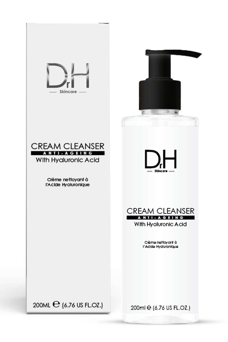 Cream Cleanser with Hyaluronic Acid 200ml for Dryness, Fine Lines & Wrinkles, Alternate, color, White