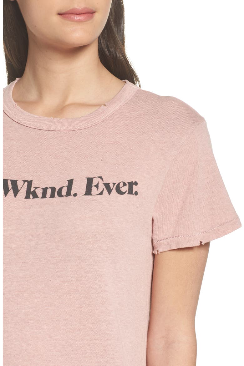Best Weekend Ever Tee, Alternate, color, SILK