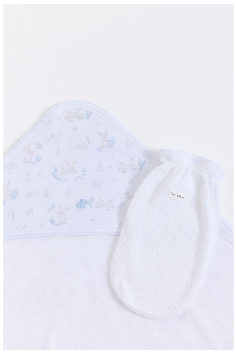 Small Bunny Towel, Alternate, color, White