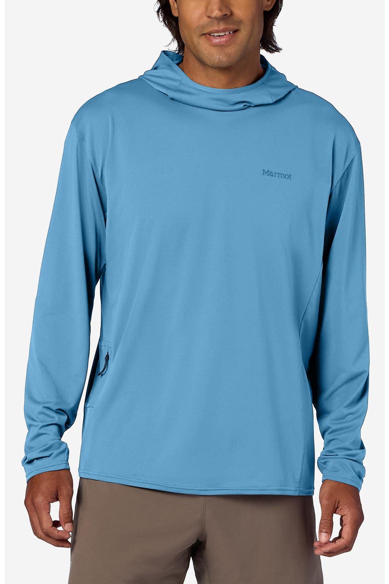 AirExchange SolarShield UPF Hoodie, Main, color, SUMMER STORM
