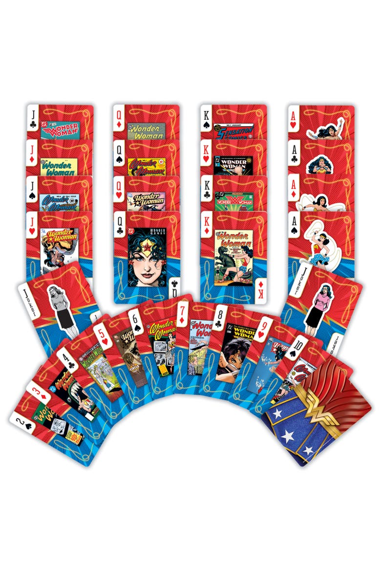 Wonder Woman Playing Cards, Alternate, color, Multicolor