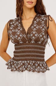 Rails Rizzo Embroidered Top