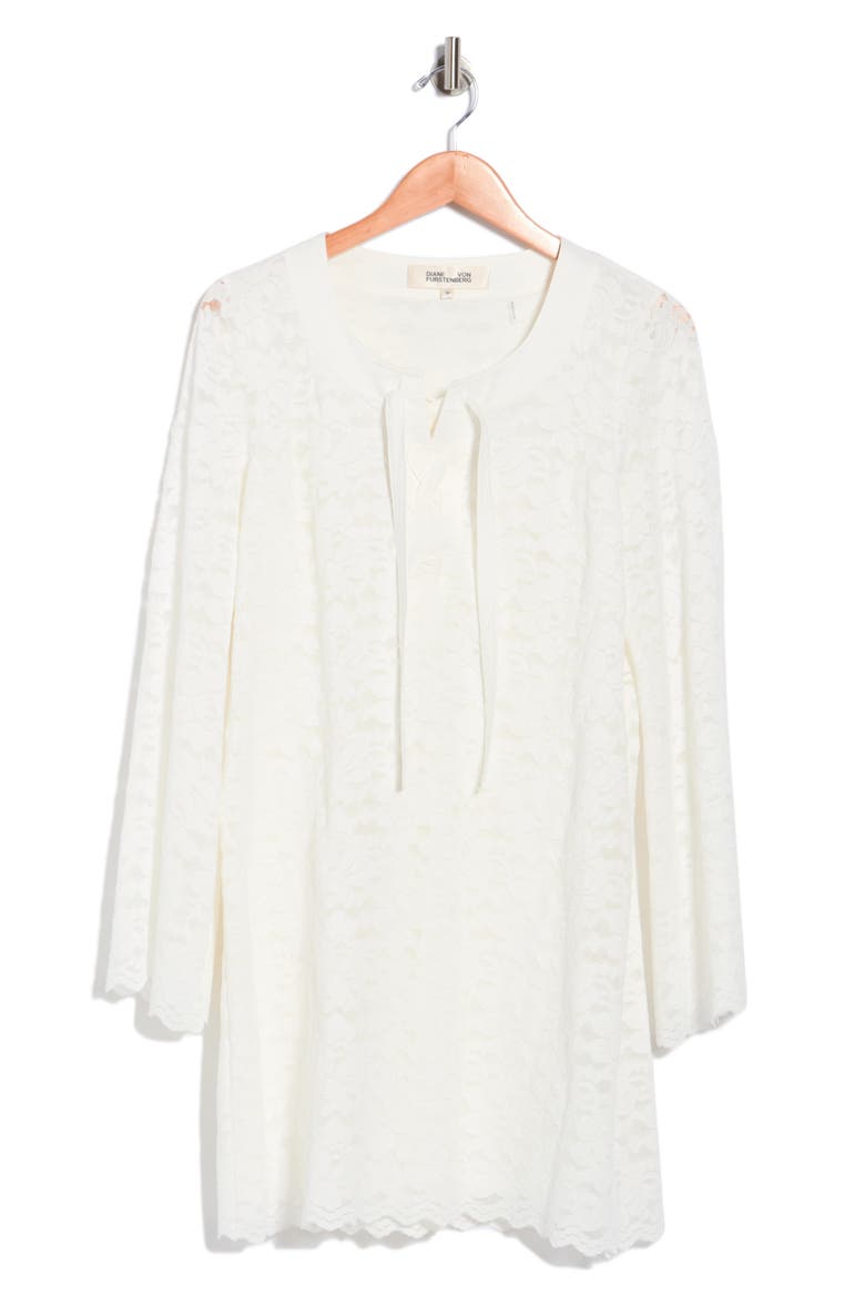Parker Long Sleeve Lace Dress, Alternate, color, WHITE