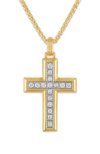 Esquire Diamond Cross Pendant Necklace