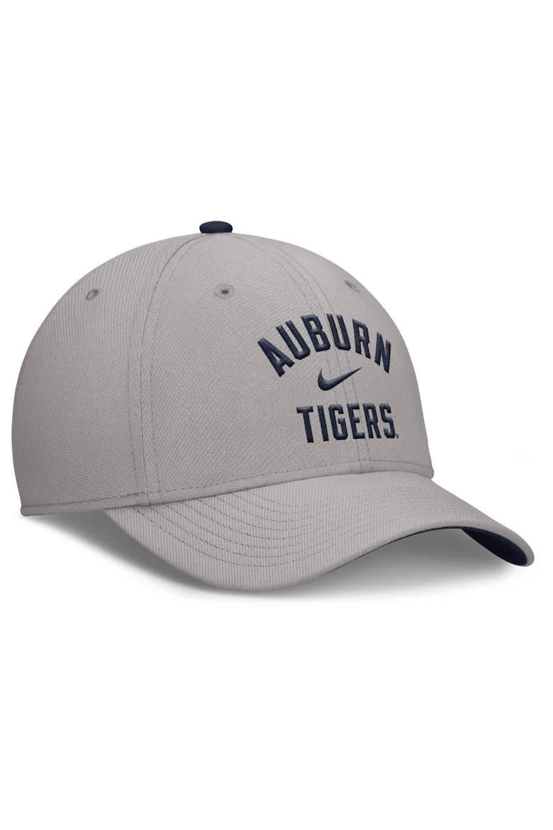 Men's Nike Gray Auburn Tigers Athletic Prep Rise Flex Hat, Alternate, color, Gray