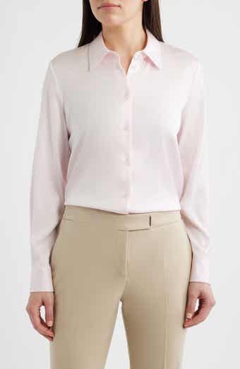 Bonya Stretch Silk Button-Up Shirt