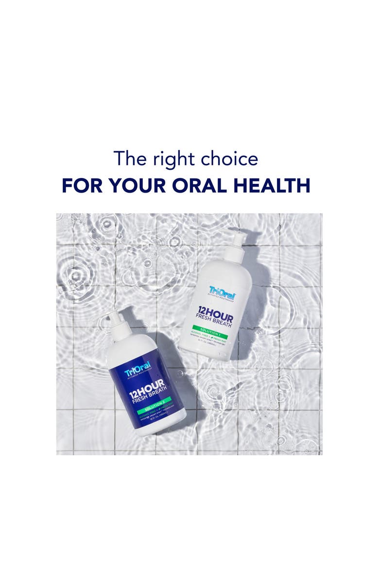 12-Hour Fresh Breath Dual Activated Mouthwash System with Toothpaste Mint, Alternate, color, Fresh Mint