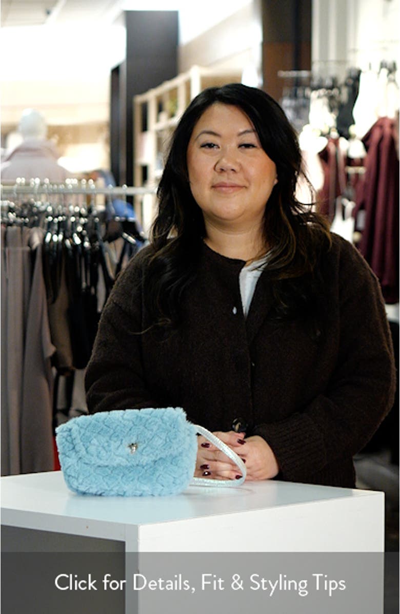 Kids' Quilted Faux Fur Crossbody Bag, sales video thumbnail