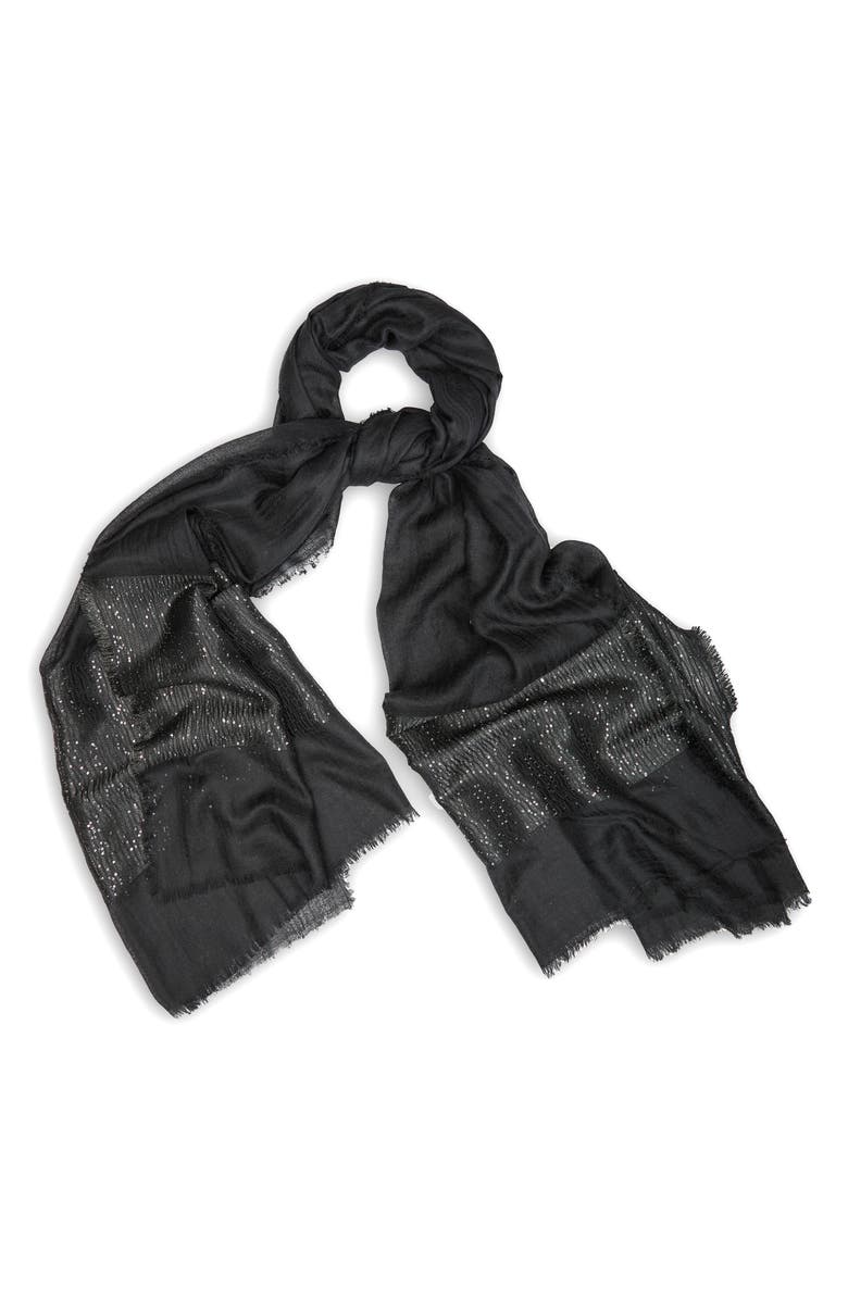 SAACHI Sequin Cashmere Scarf, Main, color, 