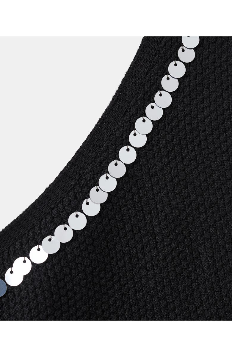 MANGO TEEN <p>Asymmetrical Sequined Top</p>, Alternate, color,