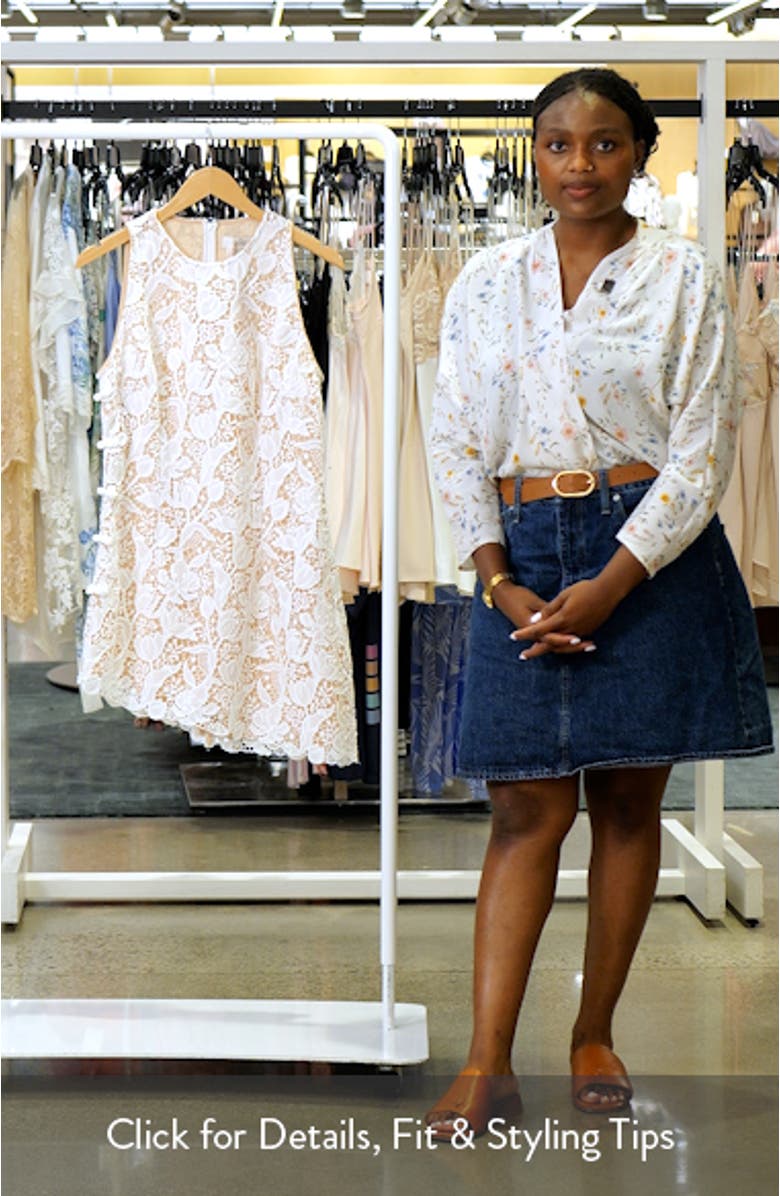 Silba Floral Lace Cocktail Dress, sales video thumbnail