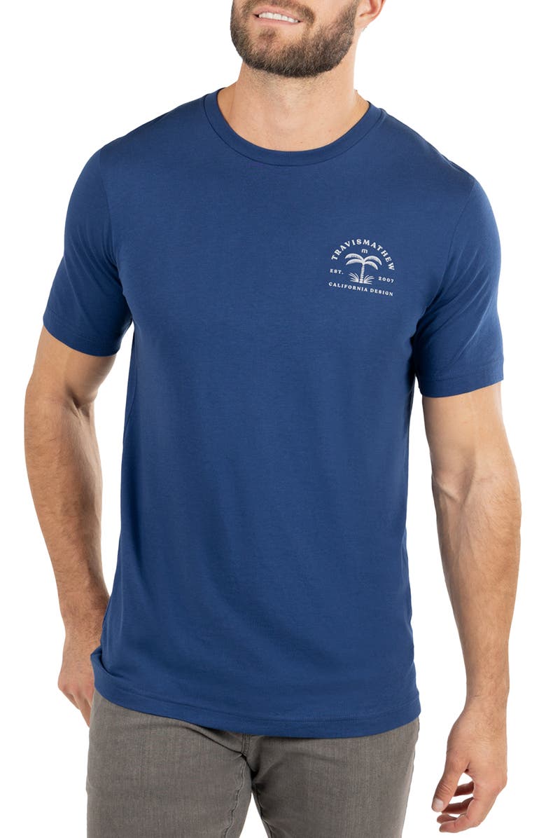 TravisMathew Shock And Awe Cotton Graphic Tee, Main, color, 