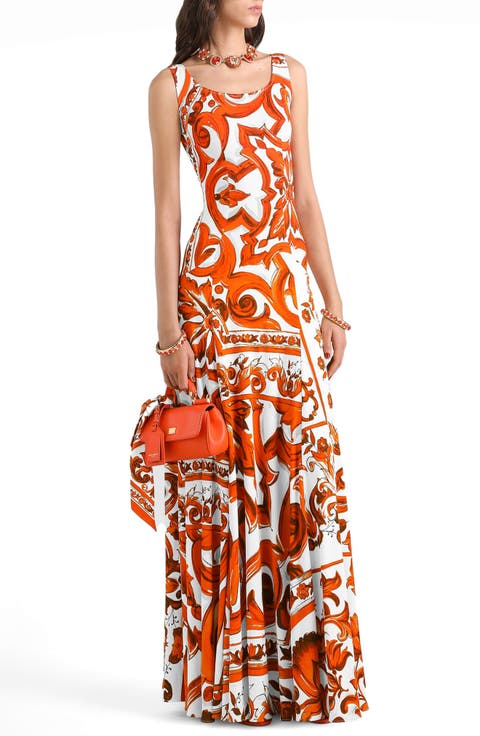 Majolica Organza Maxi Dress