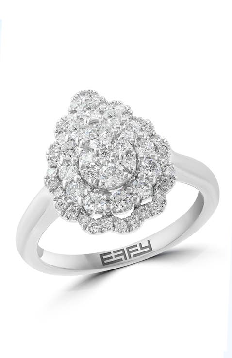 Sterling Silver Evermore Diamond Ring