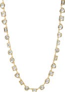 BY ADINA EDEN CZ Multi Shape Link Tennis Necklace