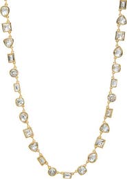 BY ADINA EDEN CZ Multi Shape Link Tennis Necklace