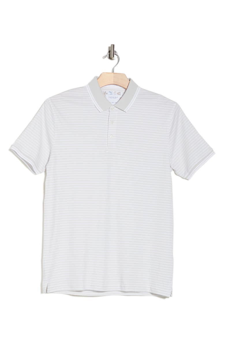DENIM AND FLOWER Stripe Cotton Blend Polo Shirt, Alternate, color, 