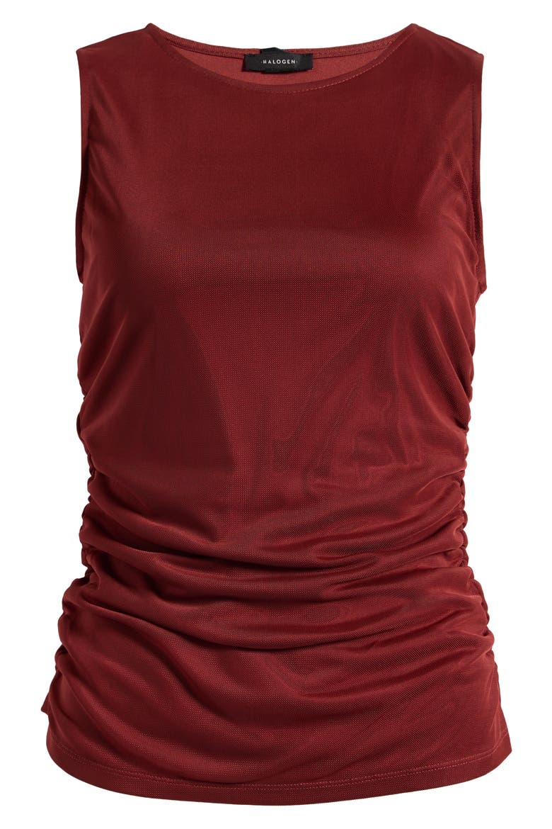 Side Ruched Tank, Alternate, color, SPICED APPLE