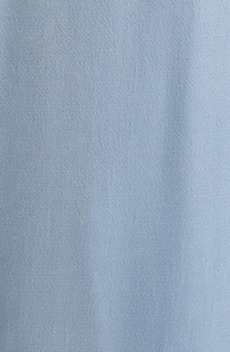 MANGO High Waist Satin Wide Leg Pants, Alternate, color, Sky Blue