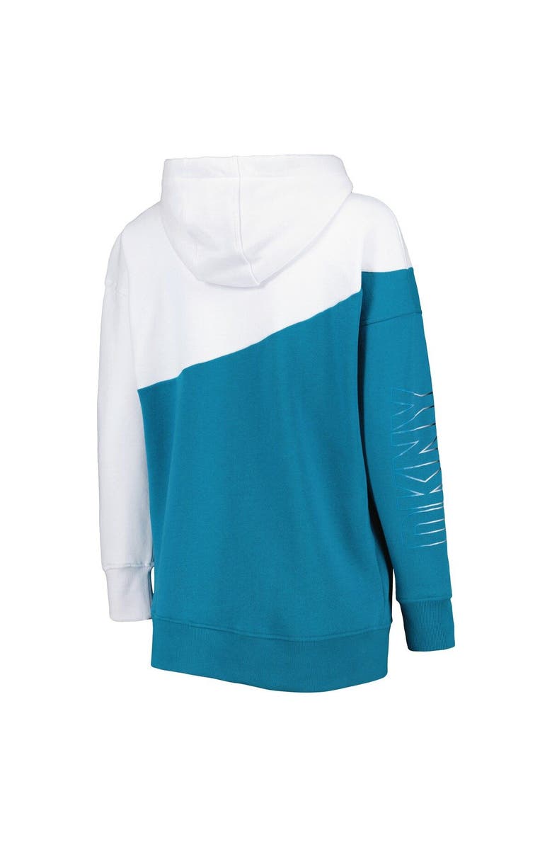 DKNY SPORT Women's DKNY Sport Teal/White San Jose Sharks Gina Full-Zip Hoodie, Alternate, color, 