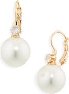 Nordstrom Pearl & Crystal Drop Earrings