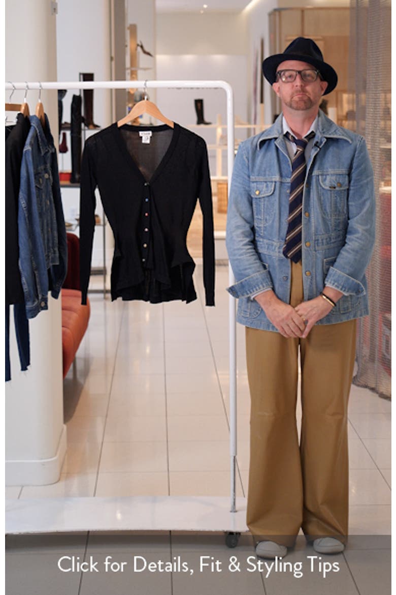 Jamie Ruffle Hem Cardigan video