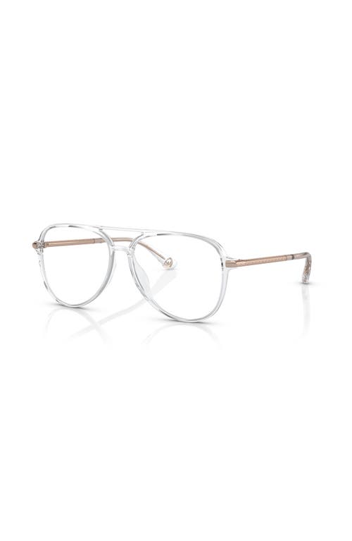 Michael Kors 56mm Pilot Optical Glasses In White
