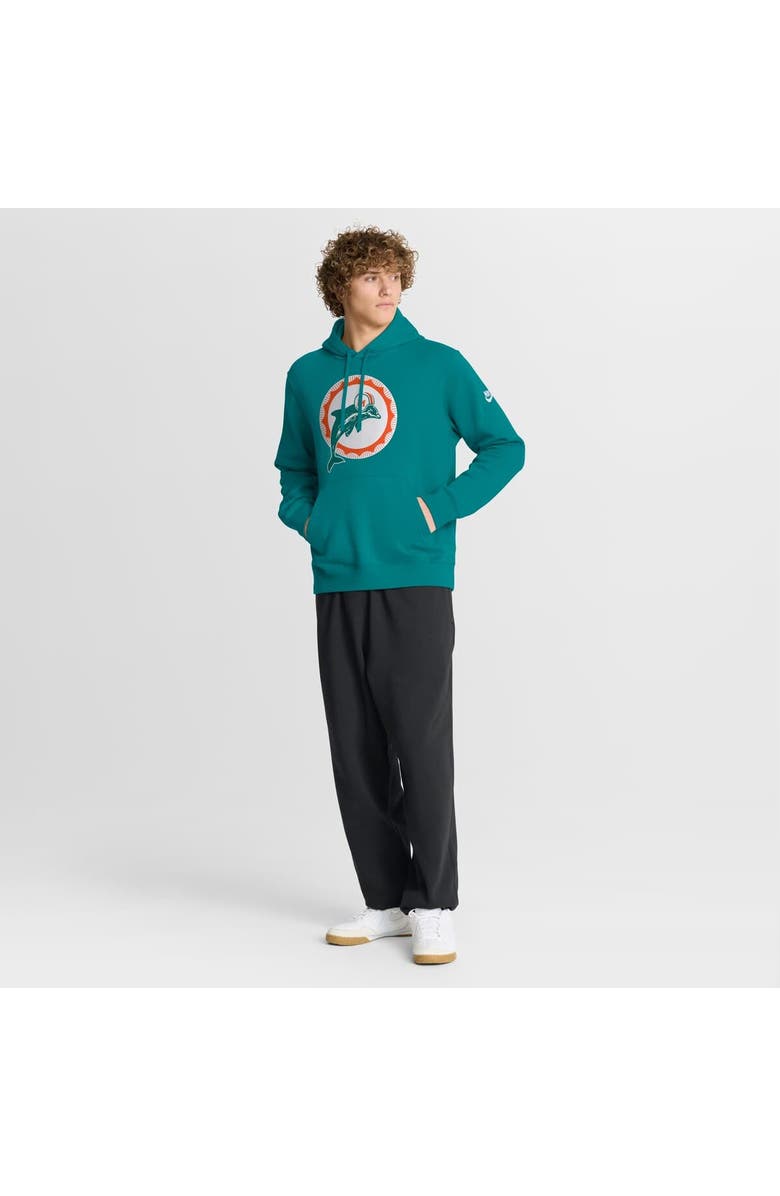 Nike Men's Nike Aqua Miami Dolphins Club Fleece Pullover Hoodie, Alternate, color, Aqua