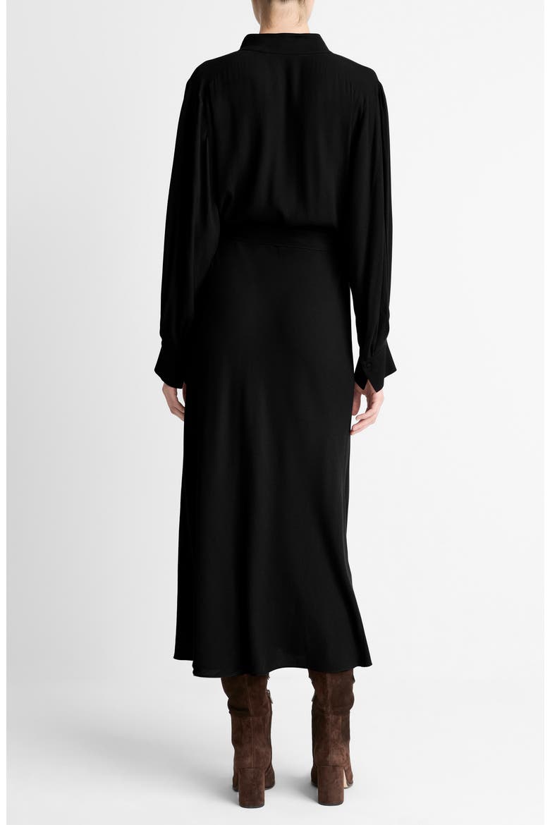 Long Sleeve Shirtdress, Alternate, color, BLACK