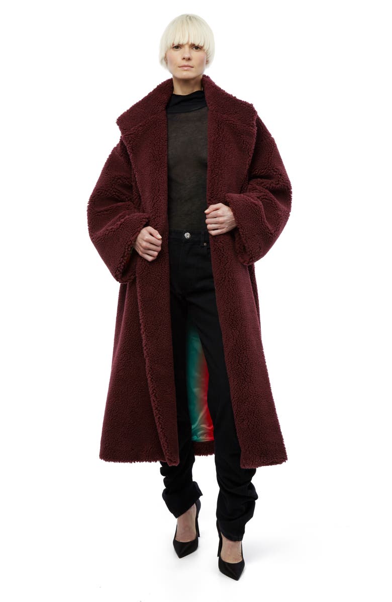 Apparis Subi Faux Fur Wrap Teddy Coat, Alternate, color, 