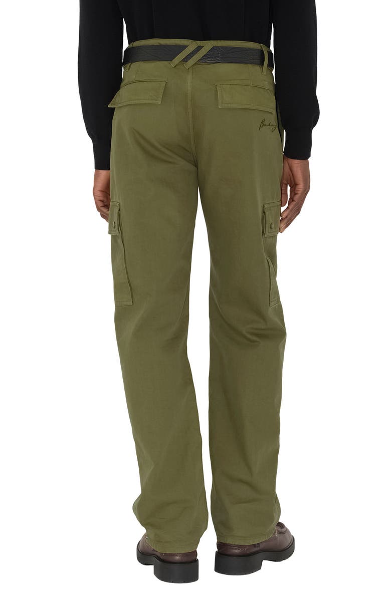 Burberry Gabardine Cargo Pants, Alternate, color, Wreath