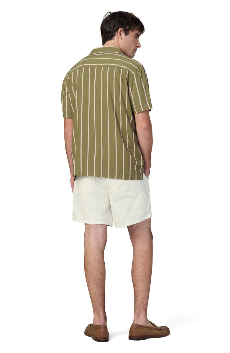 Joe's Stripe Camp Shirt, Alternate, color, Olive Stripe