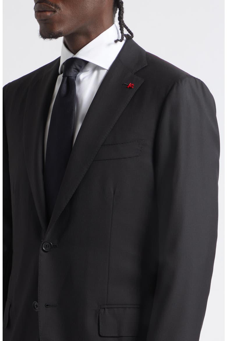 Sanita Solid Super 160s Wool Suit, Alternate, color, NAVY